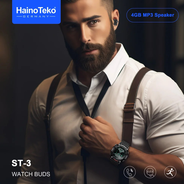 ساعت هوشمند Haino Teko Watch Buds ST 3 با ایرپاد داخلی