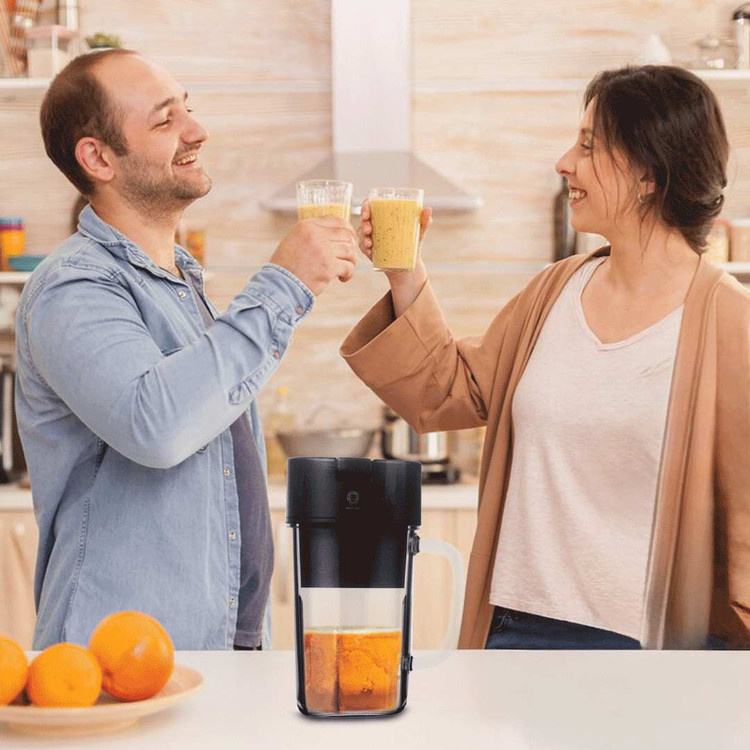 بلندر ماگ (میکسر) پرتابل گرین لاین - ظرفیت 320 میلیلیتر، طراحی شیشهای، شارژی