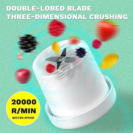 بلندر اسموتی ساز پرتابل شارژی Mini Juicer ، طراحی شیک و قابل حمل برای اسموتی و آبمیوه