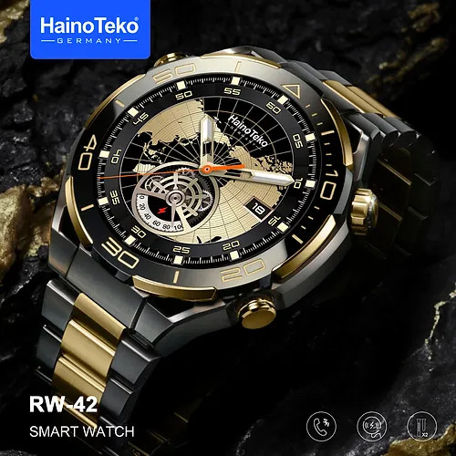 ساعت هوشمند HainoTeko RW42 با صفحه نمایش AMOLED بزرگ و شارژر بیسیم برای آقایان