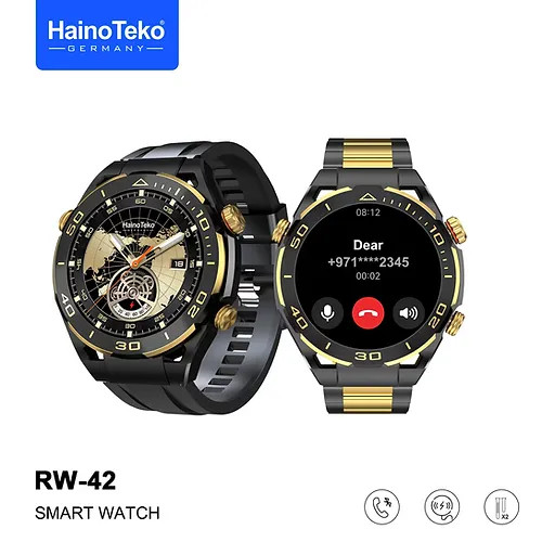 ساعت هوشمند HainoTeko RW42 با صفحه نمایش AMOLED بزرگ و شارژر بیسیم برای آقایان