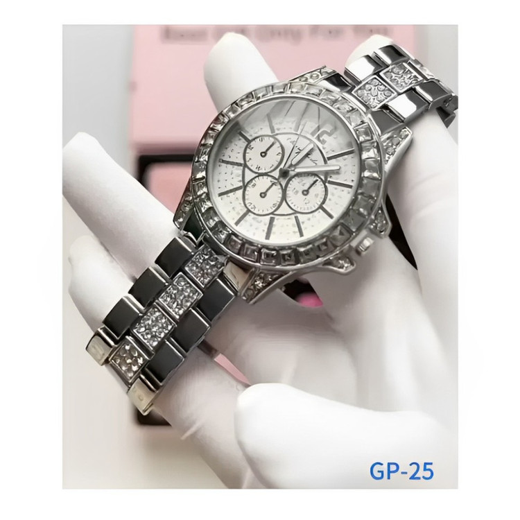 پکیج هدیه ویژه Haino Teko Germany GP 25 - ساعت آنالوگ، کیف و هدفون بلوتوثی برای بانوان