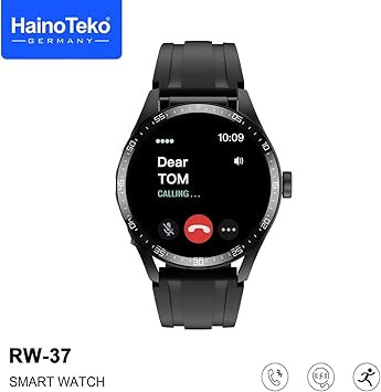 ساعت هوشمند HainoTeko RW37 Watch Buds با نمایشگر AMOLED، هدفون بلوتوثی و بندهای قابل تعویض برای خانمها و آقایان
