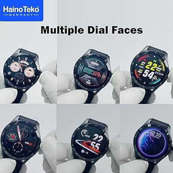 ساعت هوشمند HainoTeko RW37 Watch Buds با نمایشگر AMOLED، هدفون بلوتوثی و بندهای قابل تعویض برای خانمها و آقایان