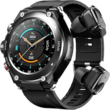 ساعت هوشمند T92 ،ایرپاد و MP3 پلیر 3 در 1 اوریجینال- با صفحه نمایش 1.28 اینچ (مشکی)