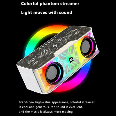 اسپیکر بلوتوثی RGB ترنسپرنت Delxo ، شارژر بیسیم و نورپردازی مکانیکی
