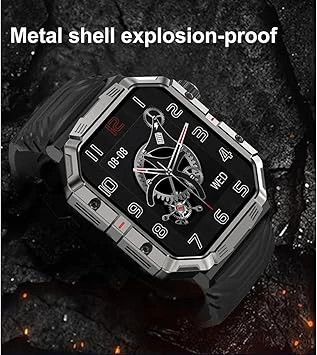 ساعت ورزشی هوشمند Telzeal T-Swatch | صفحه نمایش 1.91 اینچی، ضدآب، 4 بند قابل تعویض
