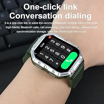 ساعت ورزشی هوشمند Telzeal T-Swatch | صفحه نمایش 1.91 اینچی، ضدآب، 4 بند قابل تعویض