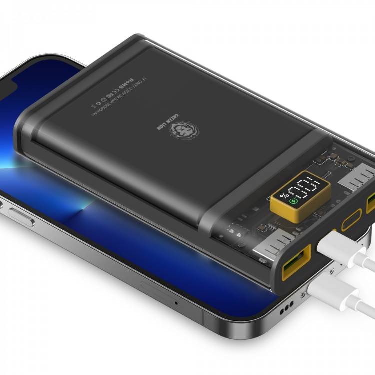 پاوربانک Green Super Fast Transparent 10000mAh | شارژ سریع QC 22.5W و PD 20W