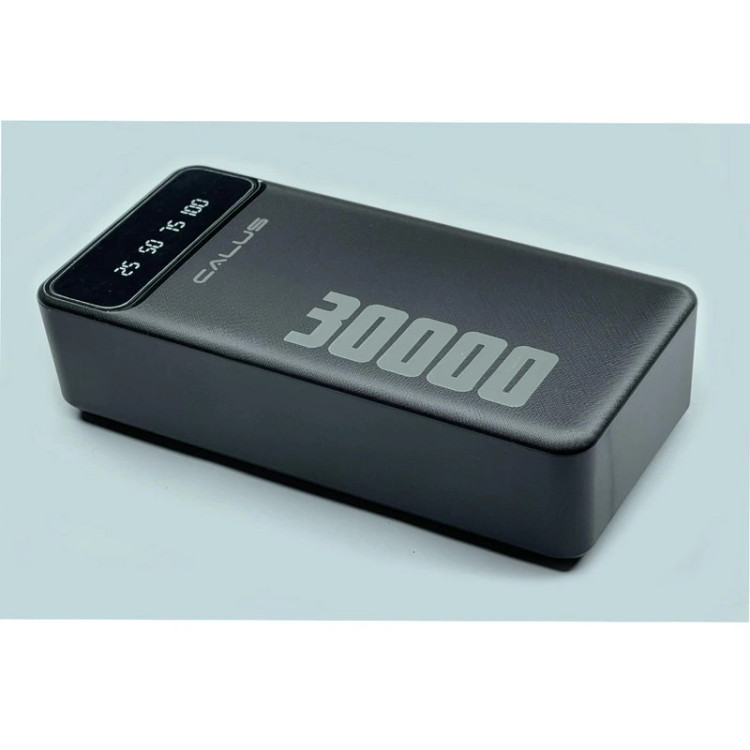 پاوربانک Calus CA-P302M | ظرفیت ۳۰,۰۰۰ میلیآمپر، شارژ سریع، دو پورت USB و نمایشگر LED