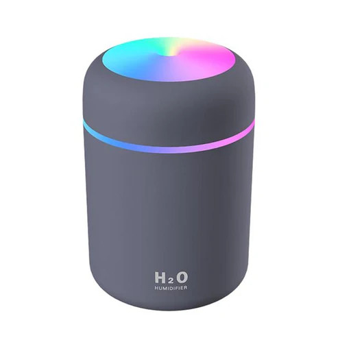 دستگاه بخور سرد H2O Humidifier | بخور کوچک قابل حمل با نورپردازی رنگی و اتصال USB