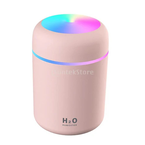 دستگاه بخور سرد H2O Humidifier | بخور کوچک قابل حمل با نورپردازی رنگی و اتصال USB