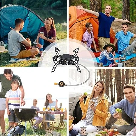 اجاق کمپینگ Green Lion Spider | تاشو، قابل حمل و قدرتمند با توان 3.8KW برای طبیعتگردی، کوهنوردی و سفر