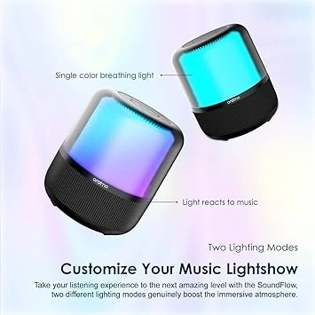 اسپیکر بلوتوثی اورایمو Oraimo SoundFlow OBS-72DBLK | صدای قدرتمند 50 وات با نورپردازی 360 درجه