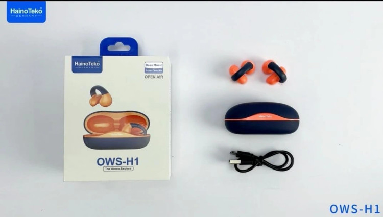 ایرپاد بیسیم Haino Teko OWS-H1 | صدای باس قدرتمند و طراحی ارگونومیک