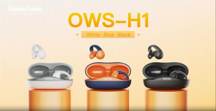 ایرپاد بیسیم Haino Teko OWS-H1 | صدای باس قدرتمند و طراحی ارگونومیک