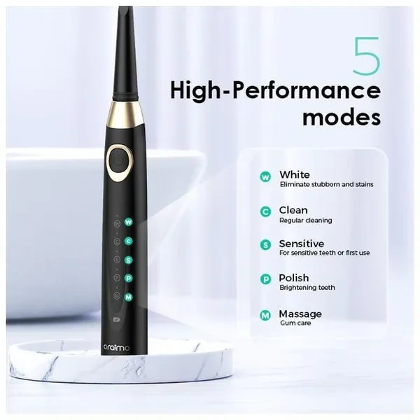 مسواک برقی هوشمند اورایمو SmartDent C2 | پاکیزگی عمیق دندانها با فناوری پیشرفته سونیک