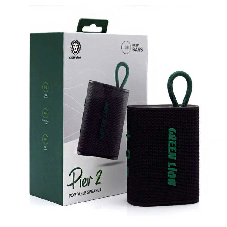 اسپیکر قابل حمل گرین لاین Green Lion Pier 2 با بیس عمیق و مقاومت در برابر آب