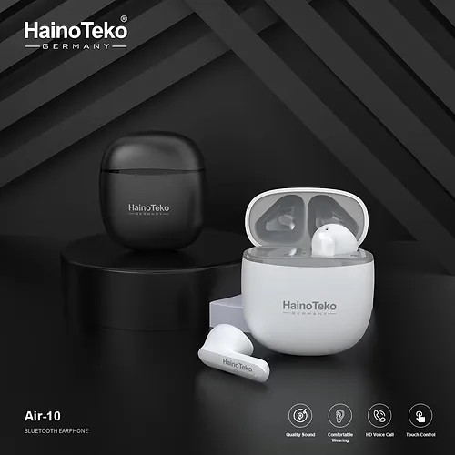 ایرپاد هاینو تکو مدل Haino Teko Air-10 - کیفیت صدای عالی، باس قوی، بلوتوث 5.2 و طراحی ارگونومی