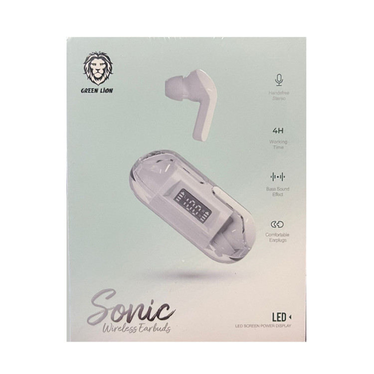 ایرپاد گرین لاین مدل Green Lion Sonic - کیفیت صدای Hi-Fi، طراحی ارگونومیک و باتری بادوام