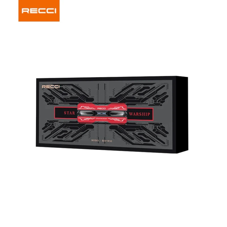 ایرپاد گیمینگ رسی مدل Recci W52 - صدای استریو، تأخیر بسیار کم و طراحی ارگونومیک