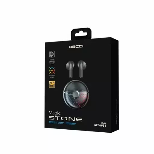 ایرپاد گیمینگ رسی مدل Recci W31 Magic Stone - ارگونومیک , Hi-Fi ، RGB