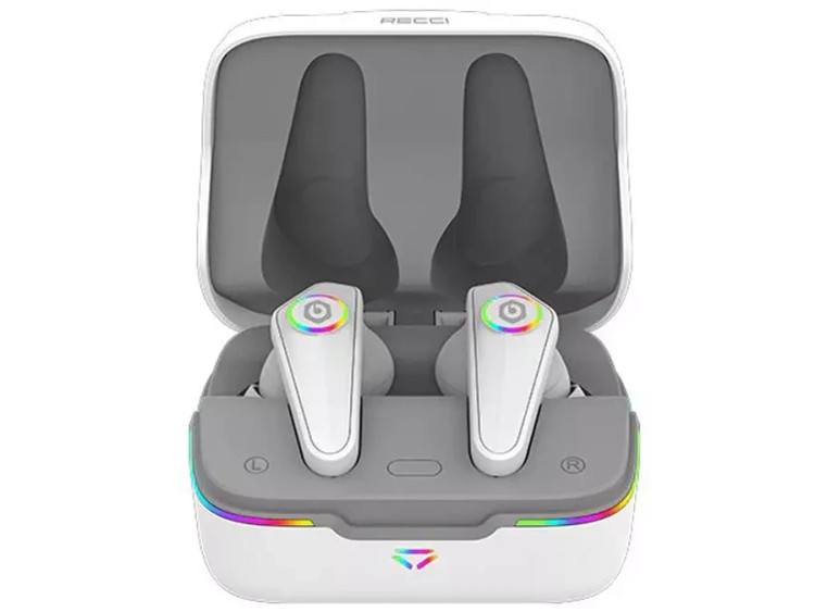 ایرپاد گیمینگ رسی مدل Recci W37 Armour - کیفیت Hi-Fi، حذف نویز، نورپردازی RGB و تأخیر کم