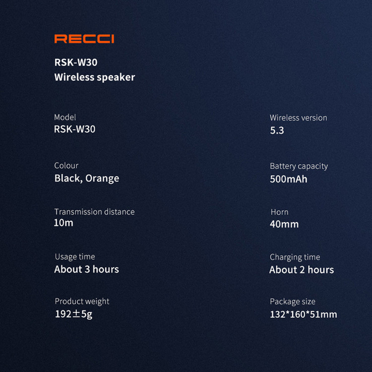 اسپیکر بلوتوثی ترنسپرنت Recci RSK-W30 با نورپردازی RGB و صدای Hi-Fi، مناسب برای استفاده روزمره و مهمانی