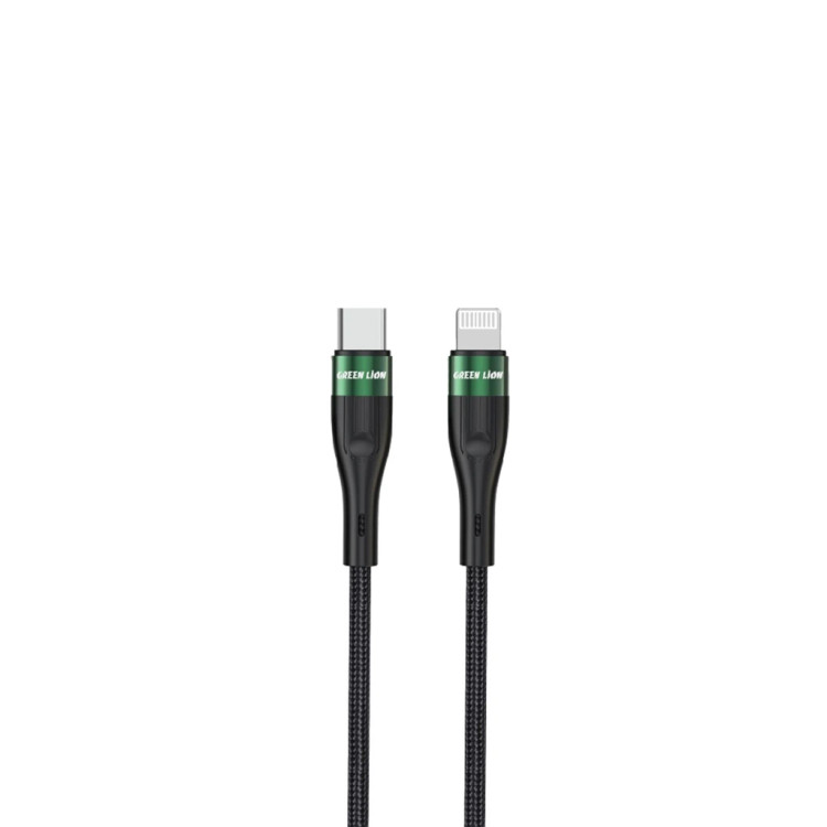 کابل شارژ Green Lion تایپسی به لایتنینگ، ۳ متری با توان ۲۰ وات، مناسب آیفون و آیپد
