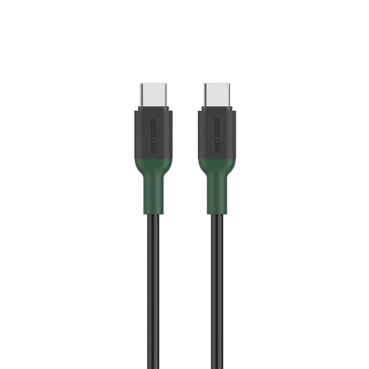 کابل شارژ USB-C به USB-C گرین لاین مدل TPE با توان ۶۰ وات و طول ۳ متر