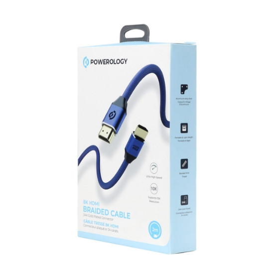 کابل HDMI پاورولوژی 2/3 متری 8K مدل Powerology