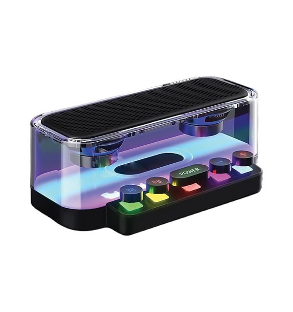 اسپیکر بلوتوثی Z6 با رادیو FM، نورپردازی LED RGB و اسلات کارت حافظه