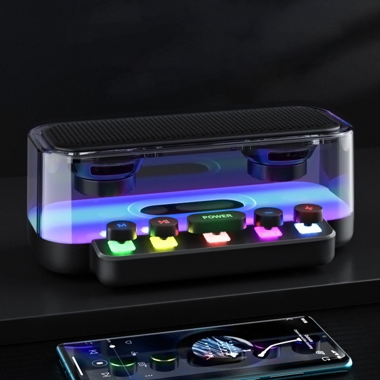 اسپیکر بلوتوثی Z6 با رادیو FM، نورپردازی LED RGB و اسلات کارت حافظه