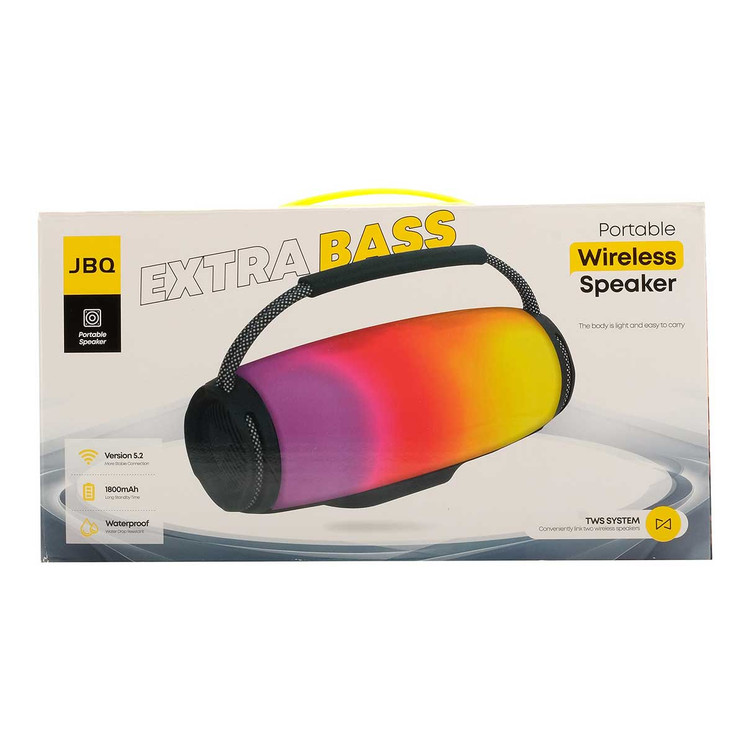 اسپیکر بلوتوثی قابل حمل JBQ WSP-10 با نورپردازی RGB و صدای قدرتمند 12 وات