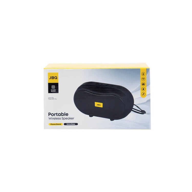اسپیکر قابل حمل بلوتوثی JBQ مدل WSP-15 با باس قوی، رادیو FM و ورودی USB