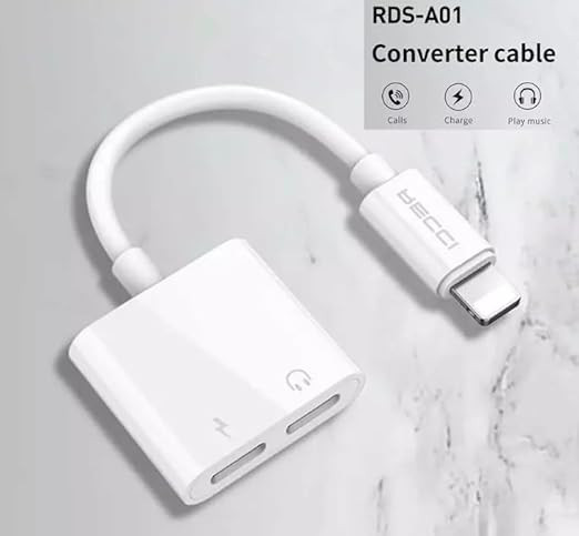 مبدل دوکاره لایتنینگ Recci RDS-A01 — شارژ و هندزفری همزمان برای آیفون