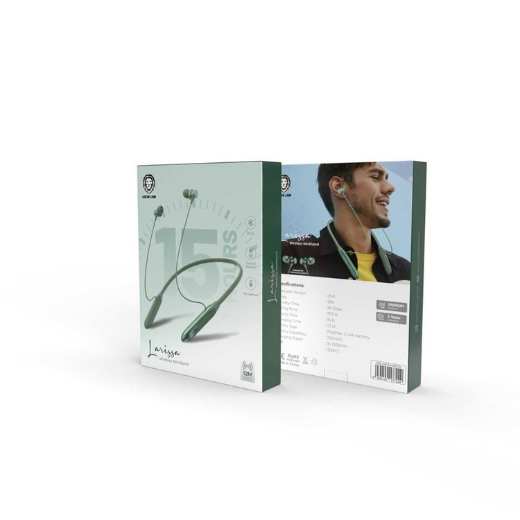 هندزفری گردنی بلوتوثی Green Lion Larissa با باتری قوی و بلوتوث 5.0