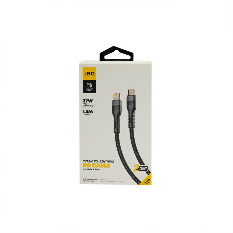 کابل شارژ و دیتای USB-C به USB-C JBQ با توان 60 وات و طول 1.5 متر (PD)