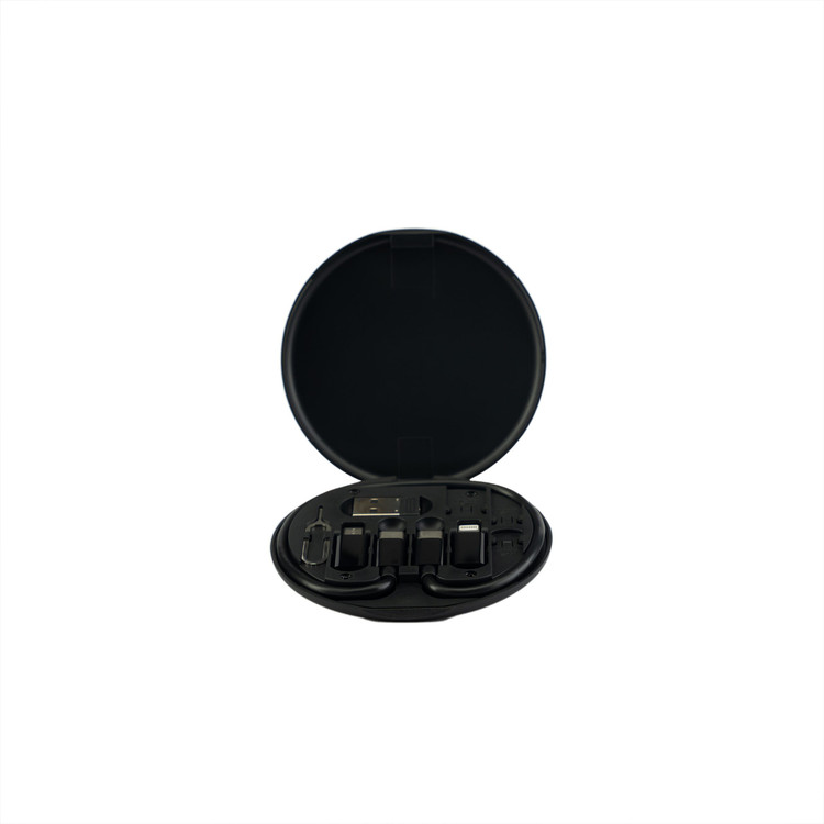ست کابل شارژ چندکاره JBQ Almighty Charging Suit با باکس ذخیرهسازی و تبدیلهای کامل