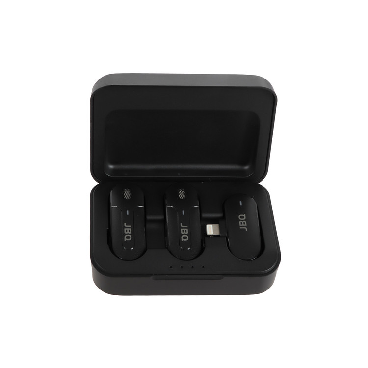 میکروفون بیسیم یقهای دوگانه JBQ مدل MPH-18 با گیرنده Lightning مناسب آیفون